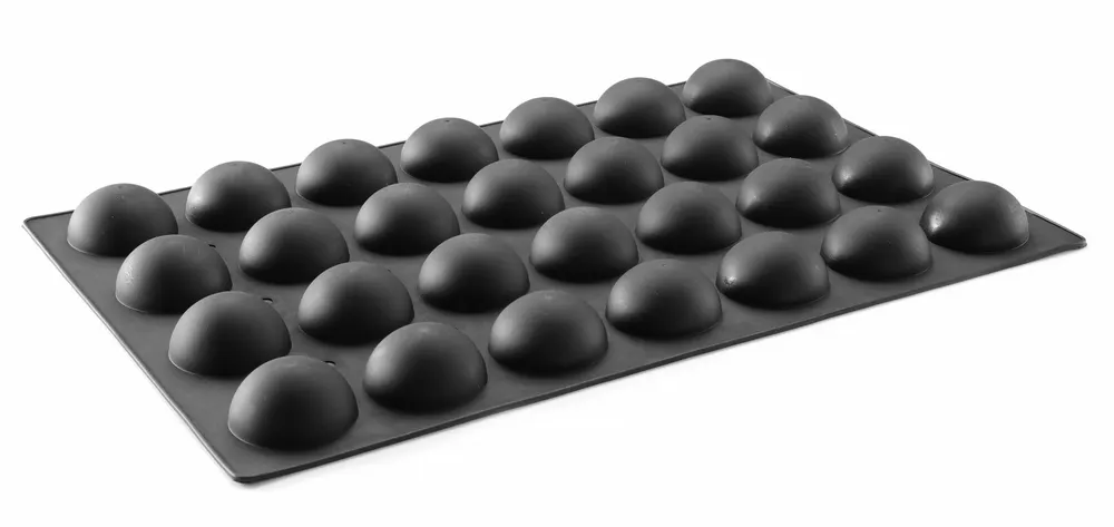Silicone mould SEMI-SPHERE, HENDI, 600x395x(H)35mm, Round