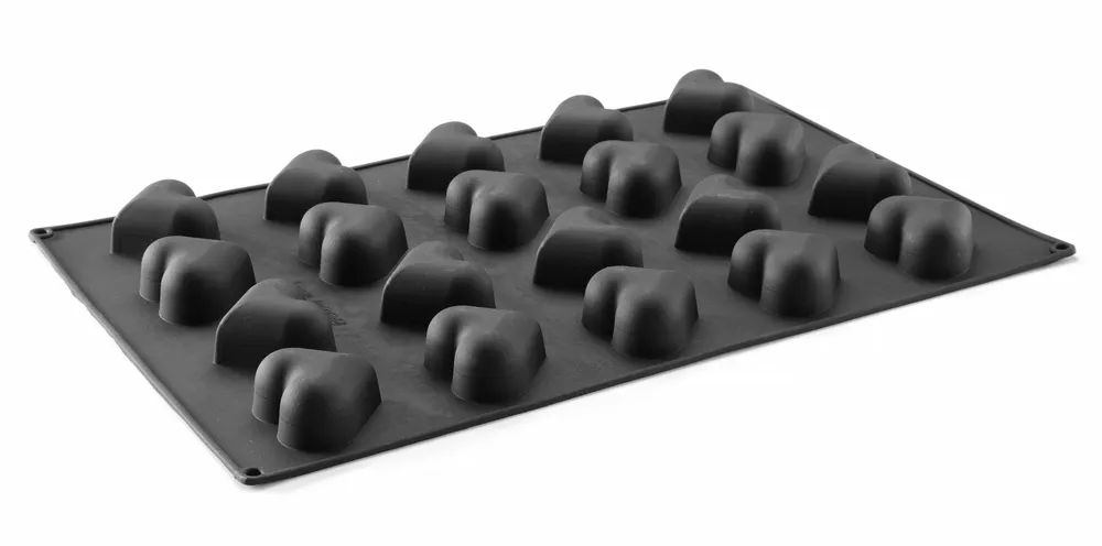 Silicone mould HEART, HENDI, 570x375x(H)35mm, Heart
