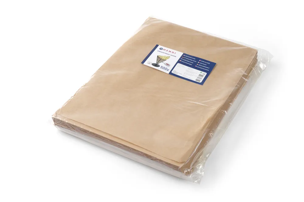 Greaseproof paper, HENDI, Beige, 500 pcs., 250x350mm
