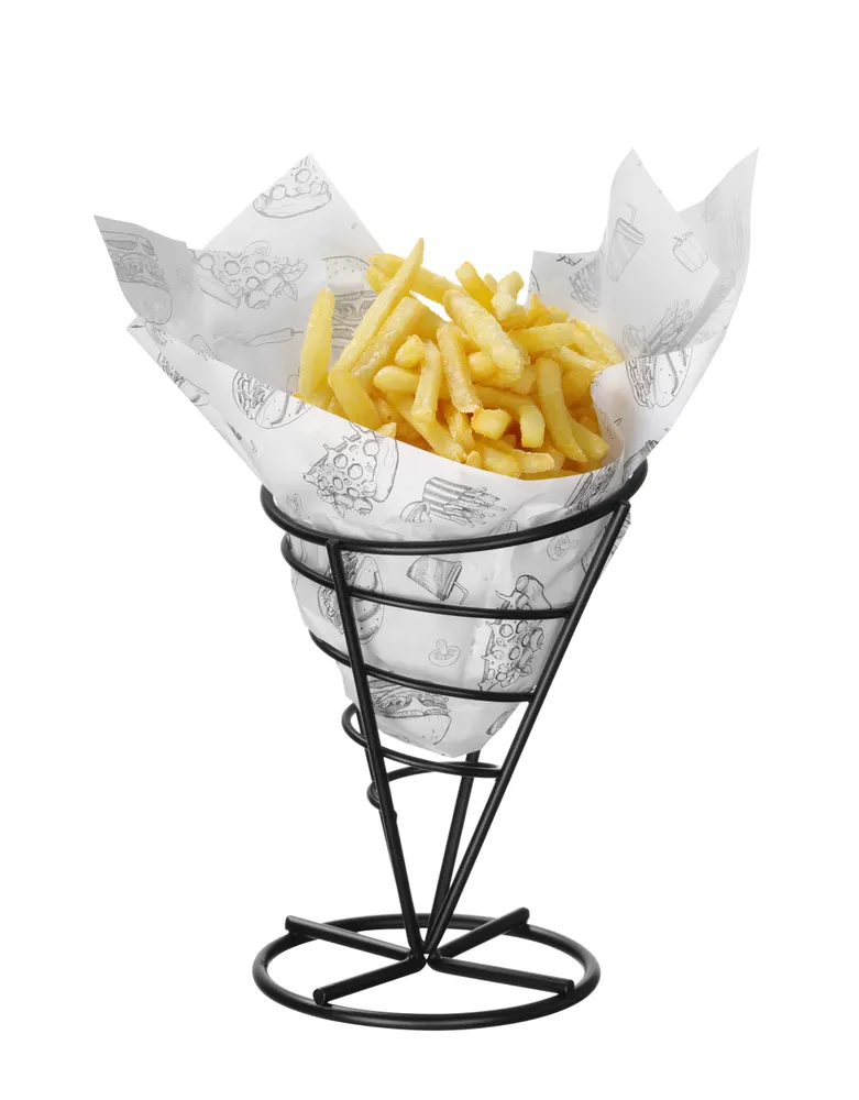 Vis Greaseproof paper, HENDI, Fast Food Illustration Pattern, 500 pcs., 250x350mm, bilde 3