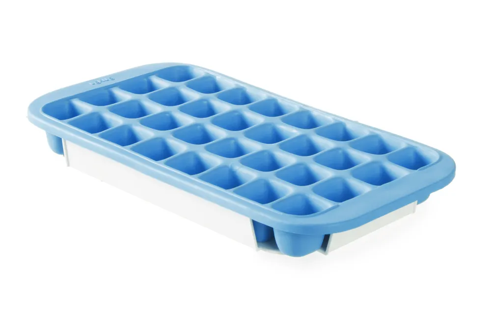 Ice cube mould with lid and bottom tray, BarUp, Blue, 337x170mm