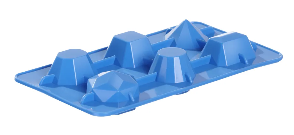 Vis Ice cube mould gem-shaped, BarUp, Blue, 2 pcs., 190x105x(H)30mm, bilde 2