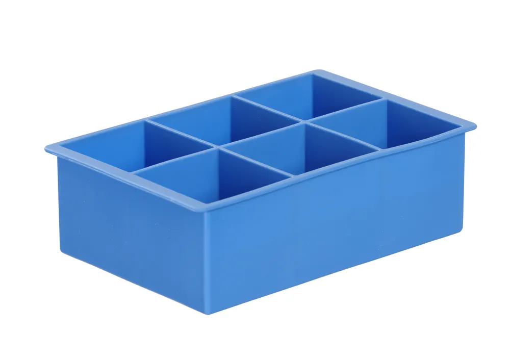 Ice cube mould XL, BarUp, Blue, 170x110x(H)52mm
