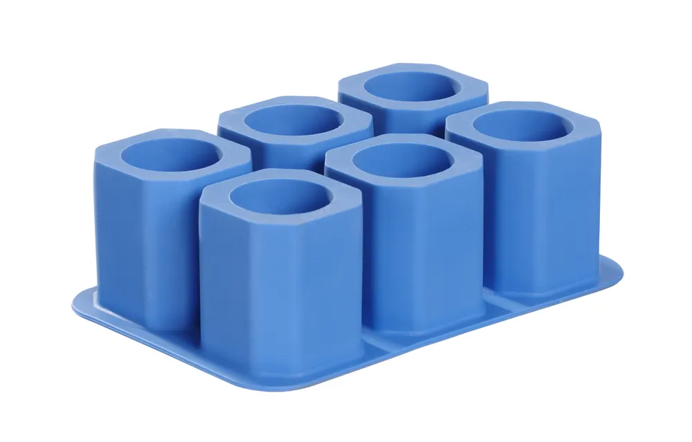 Vis Ice shot glass mould, BarUp, Blue, 125x190x(H)60mm, bilde 2