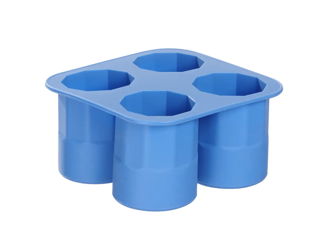 Ice shot glass mould, BarUp, Blue, 122x122x(H)60mm