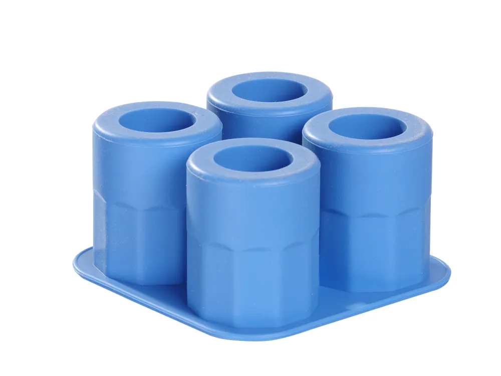 Vis Ice shot glass mould, BarUp, Blue, 122x122x(H)60mm, bilde 2