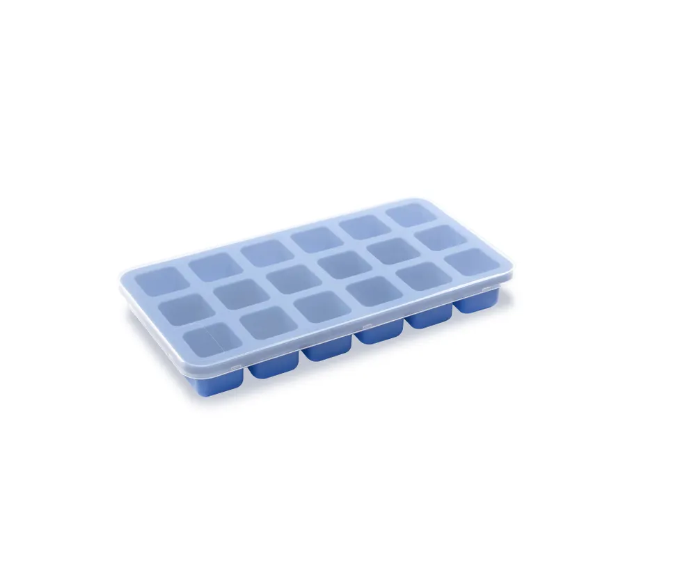 Ice cube mould with lid, BarUp, Blue, 217x114x(H)30mm