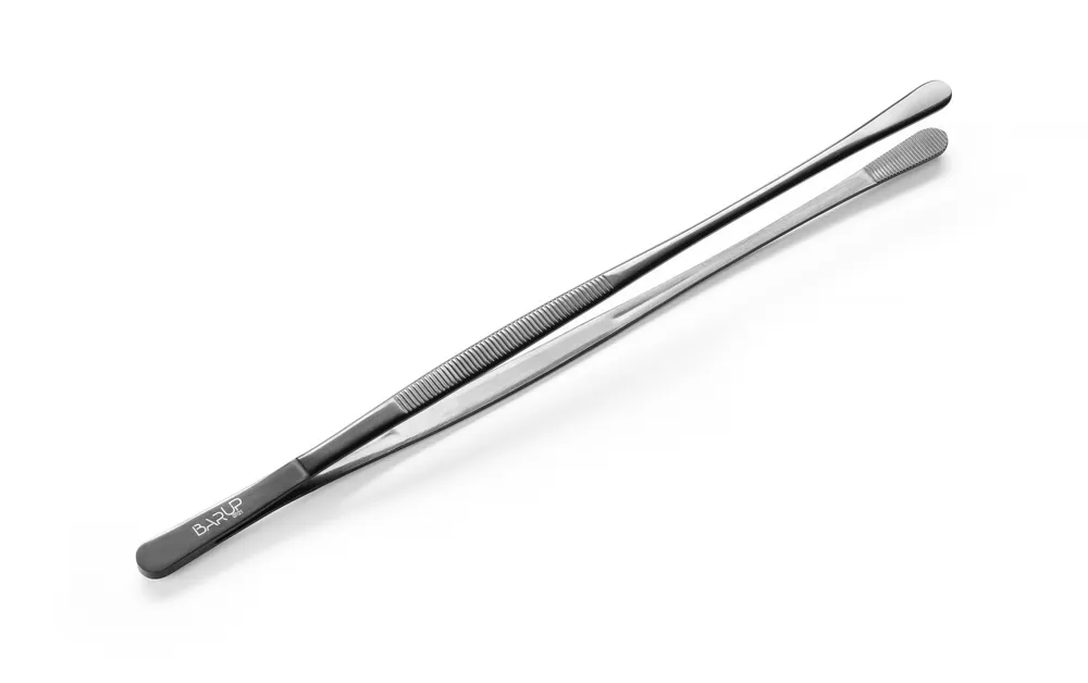Round tip tweezers, BarUp, Black, (L)305mm