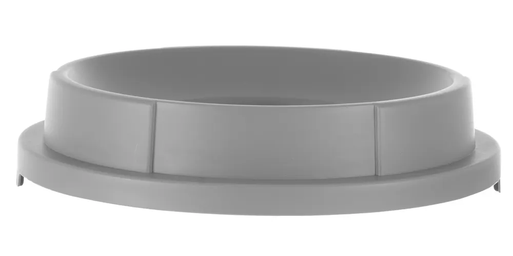 Open cover for round waste bin, AmerBox, fits 691038, Light grey, ⌀570x(H)135mm
