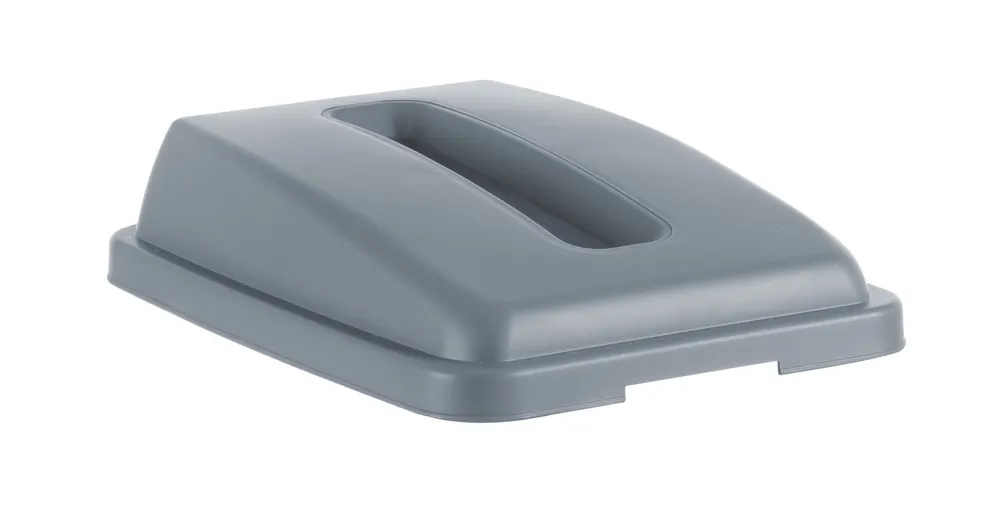 Lid with opening for 60 l rectangular container, HENDI, rectangular opening, Light grey, 660x470x(H)30mm