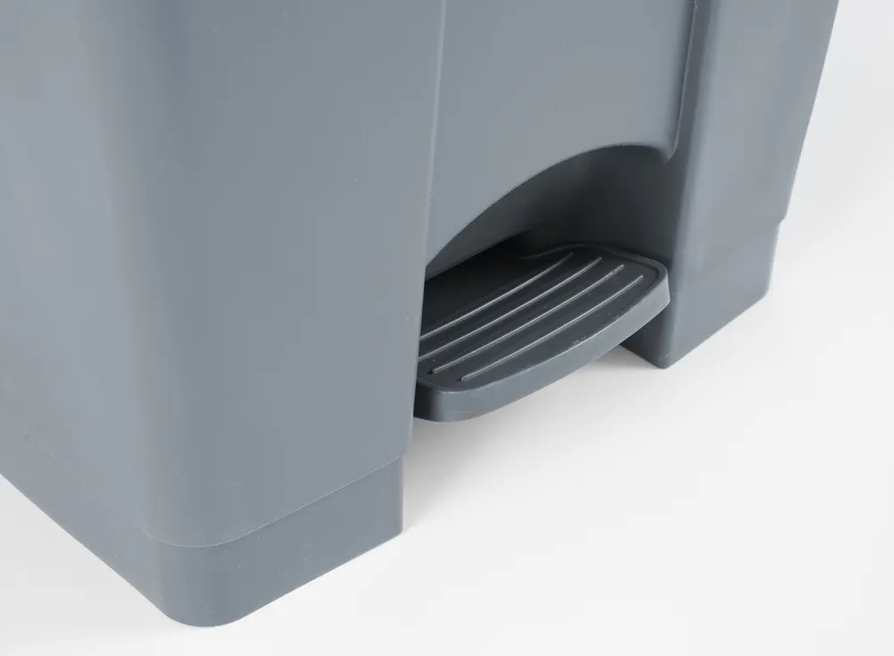 Vis Pedal bin, AmerBox, 68L, Light grey, 490x410x(H)660mm, bilde 3