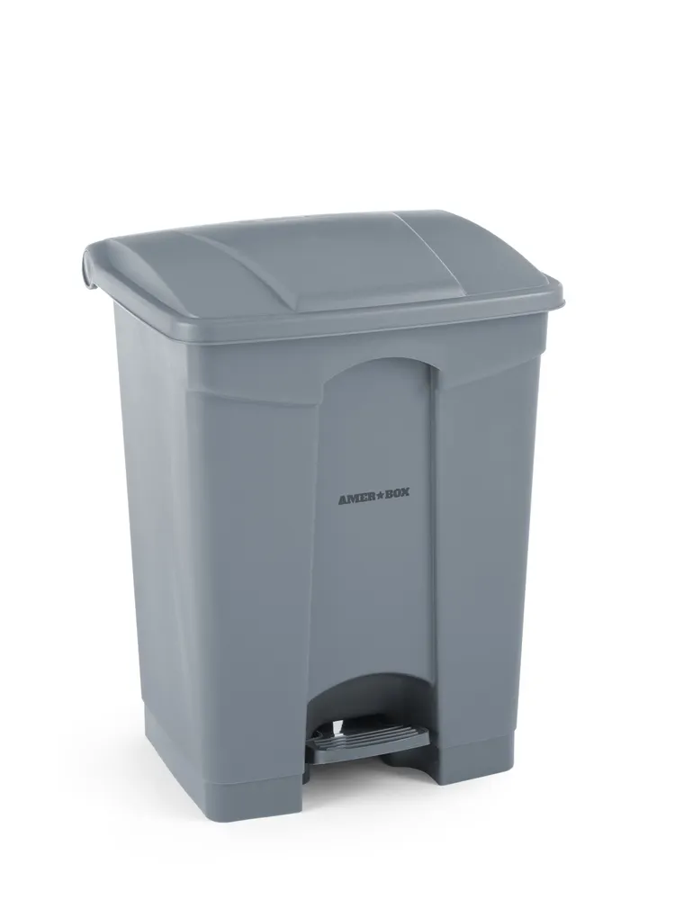 Vis Pedal bin, AmerBox, 68L, Light grey, 490x410x(H)660mm, bilde 8