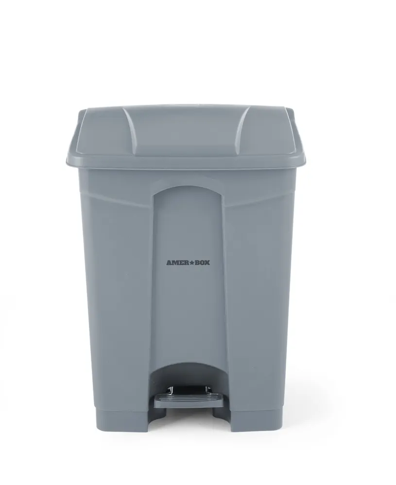 Vis Pedal bin, AmerBox, 68L, Light grey, 490x410x(H)660mm, bilde 6