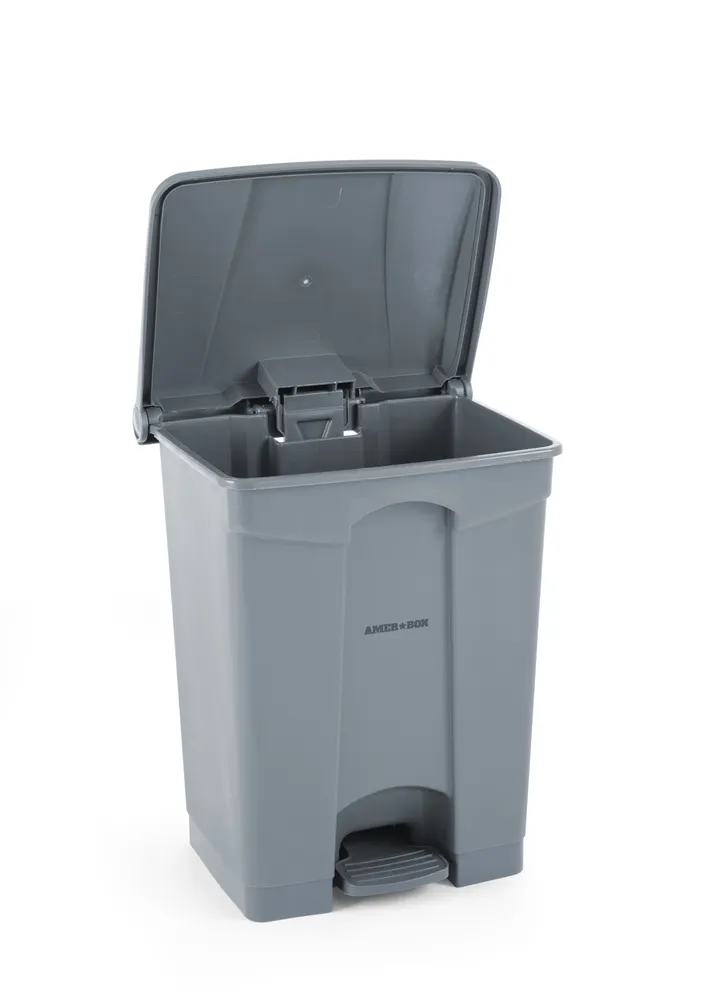 Vis Pedal bin, AmerBox, 68L, Light grey, 490x410x(H)660mm, bilde 10