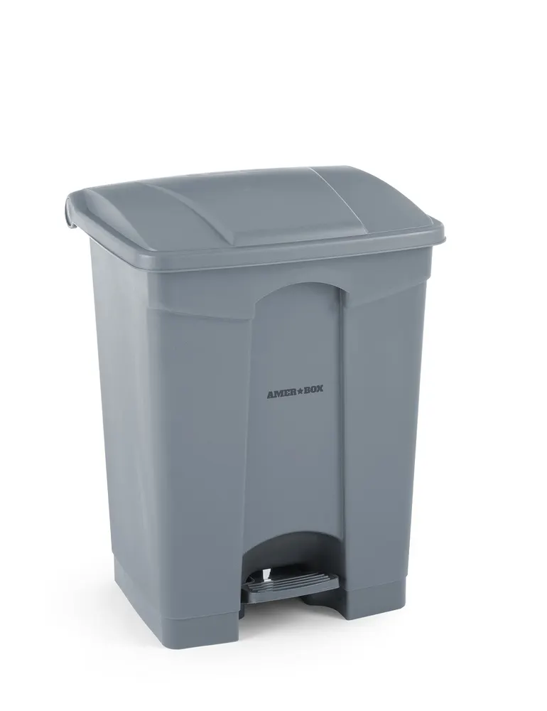 Pedal bin, AmerBox, 87L, Light grey, 500x410x(H)815mm
