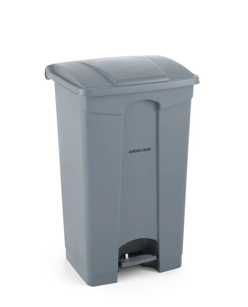 Vis Pedal bin, AmerBox, 68L, Light grey, 490x410x(H)660mm, bilde 7