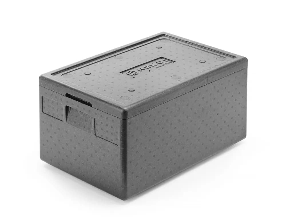 Thermal insulation container, HENDI, Kitchen Line, GN 1/1, 46L, Black, 600x400x(H)320mm