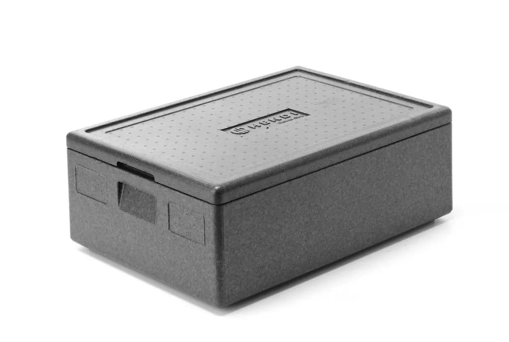 Thermal insulation container, HENDI, Kitchen Line, GN 1/1, 53L, Black, 685x485x(H)260mm