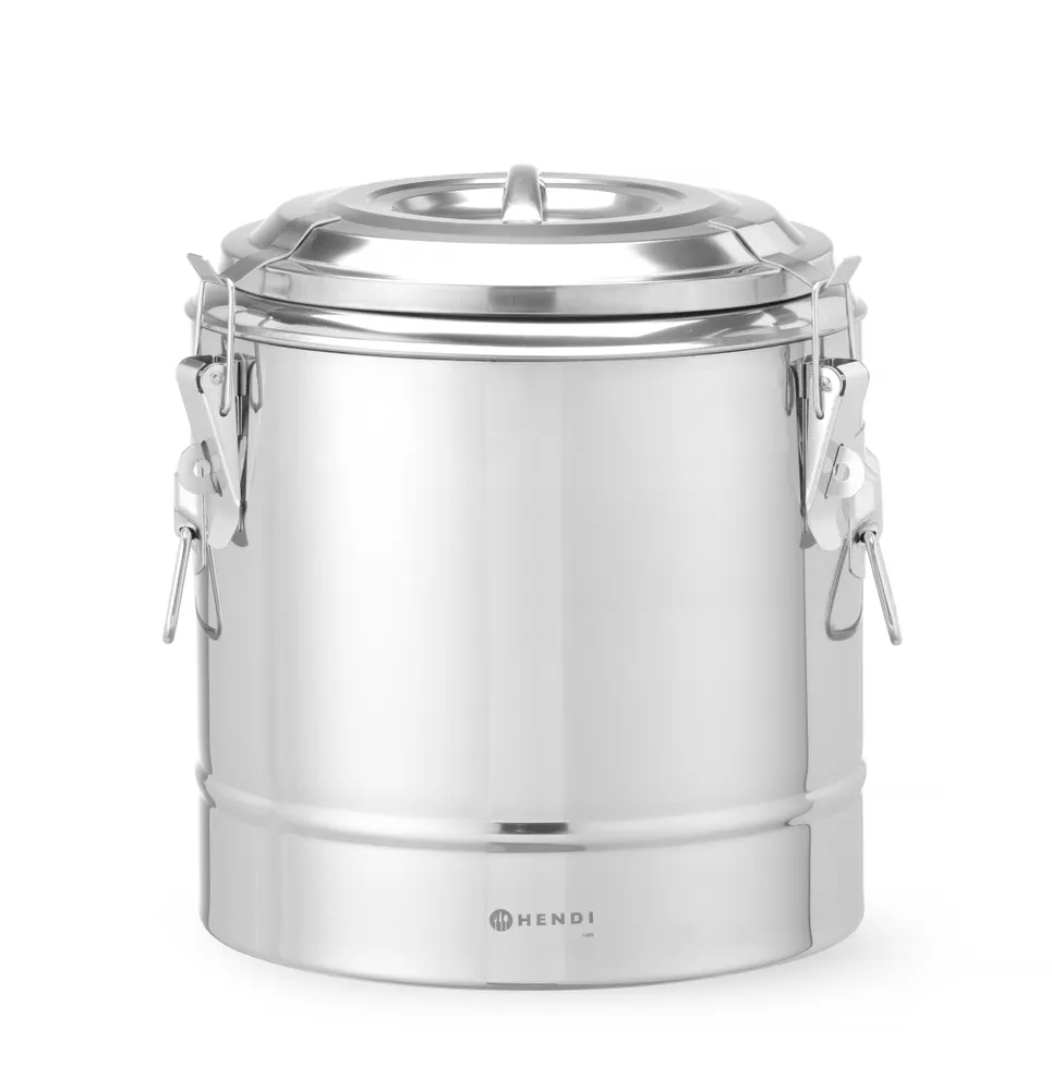 Vis Insulated portable container, HENDI, Kitchen Line, 19L, Silver, ⌀350x(H)400mm, bilde 6