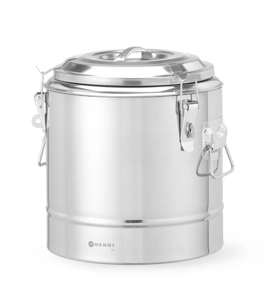 Vis Insulated portable container, HENDI, Kitchen Line, 19L, Silver, ⌀350x(H)400mm, bilde 7