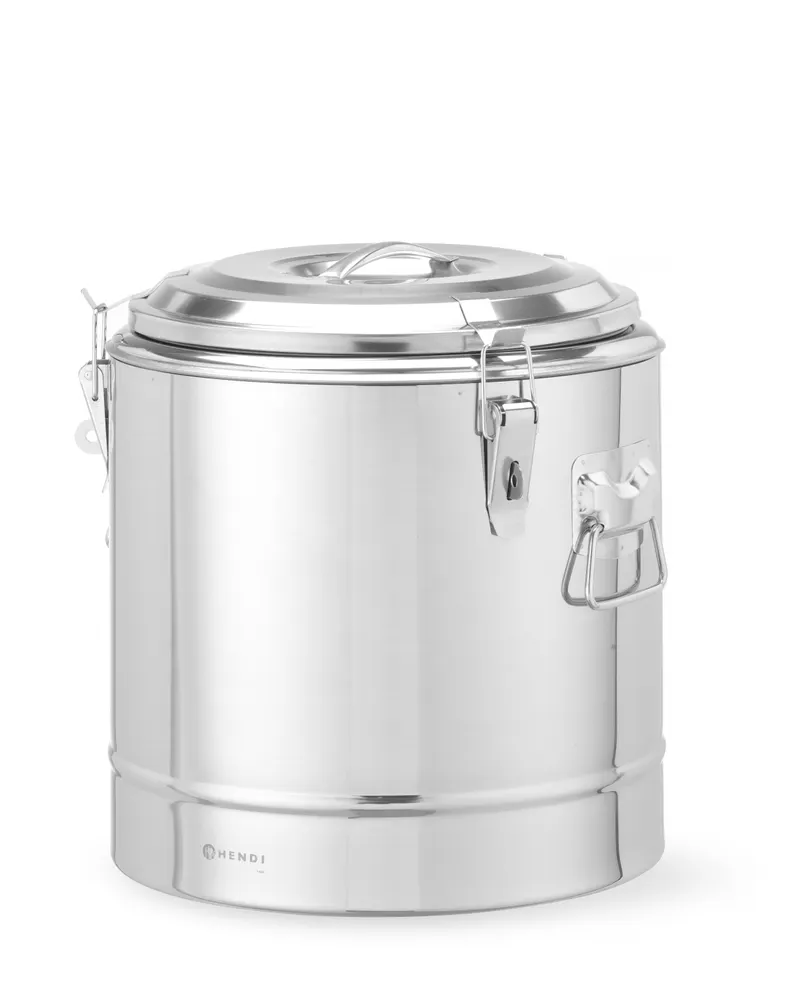 Vis Insulated portable container, HENDI, Kitchen Line, 19L, Silver, ⌀350x(H)400mm, bilde 2