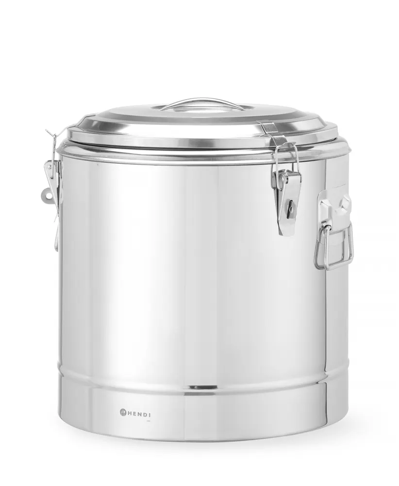Vis Insulated portable container, HENDI, Kitchen Line, 31L, Silver, ⌀400x(H)445mm, bilde 2