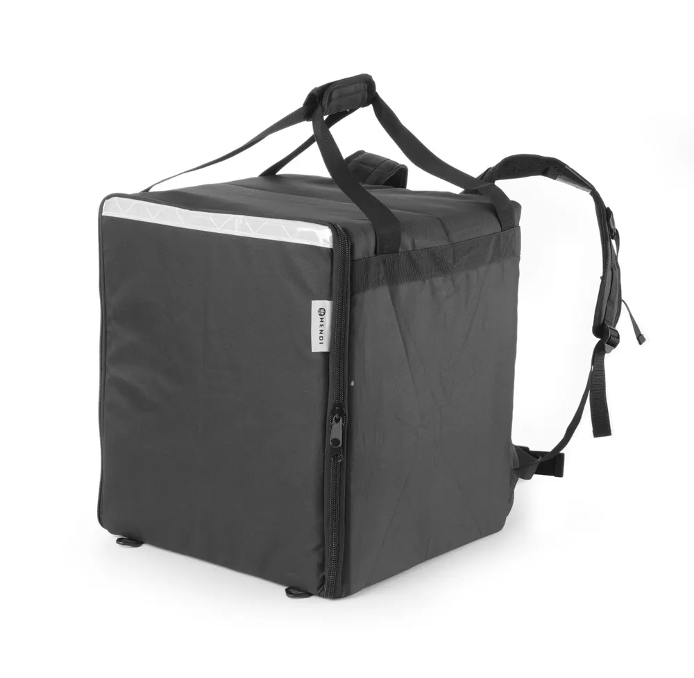 Pizza & food delivery backpack insulated, HENDI, 75,2L, Black, 410x410x(H)480mm