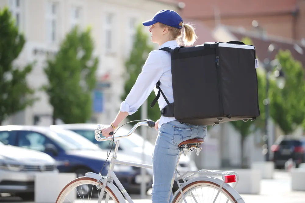 Vis Pizza & food delivery backpack insulated, HENDI, 75,2L, Black, 410x410x(H)480mm, bilde 5