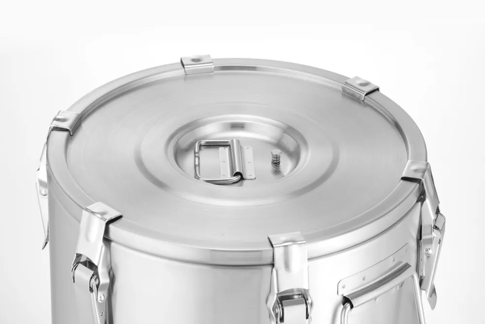 Vis Insulated portable container – with a tap, HENDI, Profi Line, 35L, Silver, ⌀330x(H)570mm, bilde 4