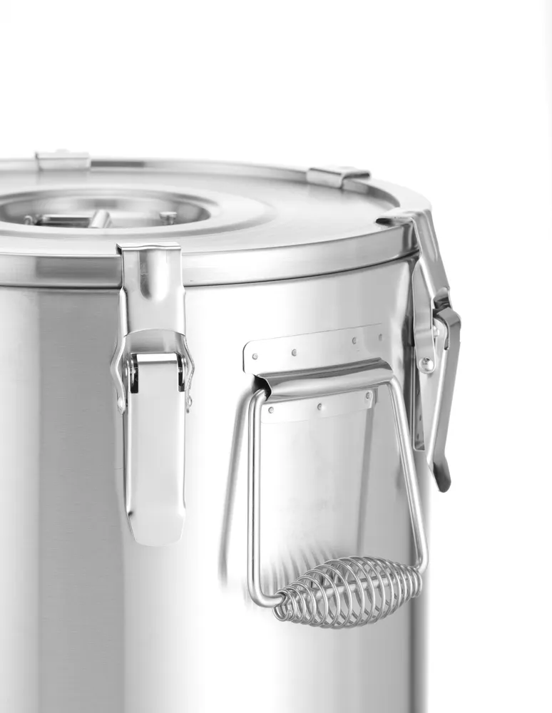 Vis Insulated portable container – with a tap, HENDI, Profi Line, 20L, Silver, ⌀330x(H)360mm, bilde 4