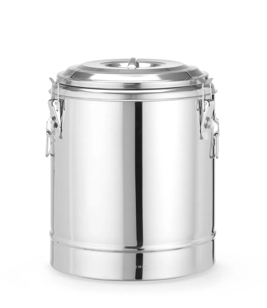 Insulated portable container, HENDI, Kitchen Line, 23L, Silver, ⌀350x(H)440mm