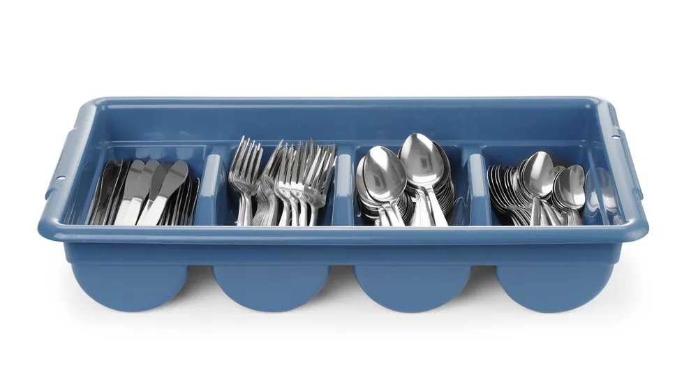 Vis Cutlery set with tray, HENDI, Blue, 525x300x(H)95mm, Rectangular, bilde 2