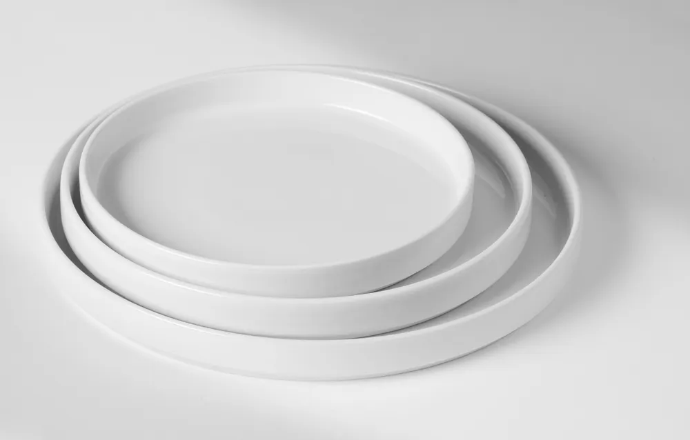 Vis Plate with high rim Oslo, HENDI, Oslo, White, ⌀280x(H)28mm, bilde 2