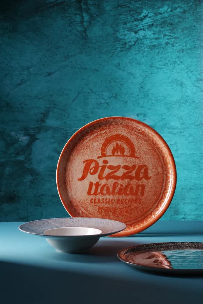 Vis Pizza plate Recipe Collection Brick Red, HENDI, Red, ⌀330mm, bilde 3
