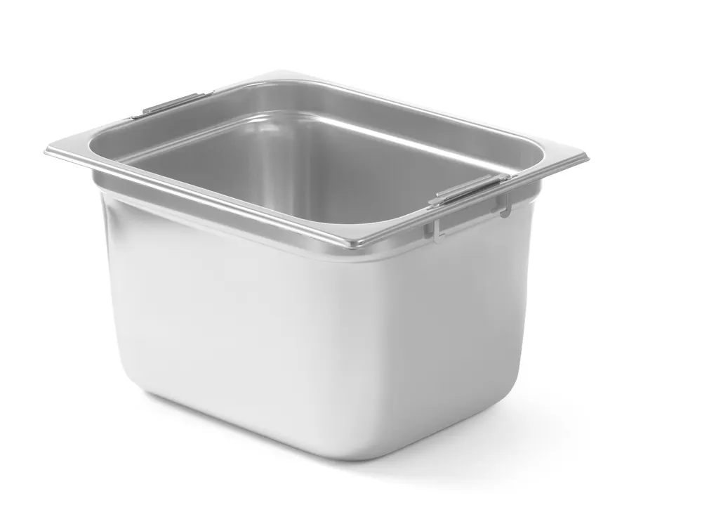 GN container with dropped handles, HENDI, GN 1/2, 6,25L, 325x265x(H)100mm