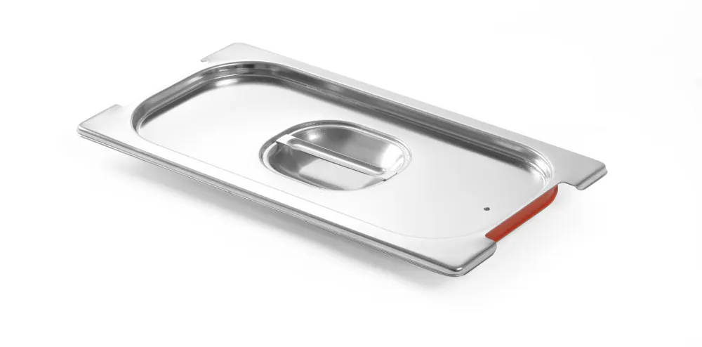 Lid with handle recess and silicone rim, HENDI, GN 1/3, 325x176mm