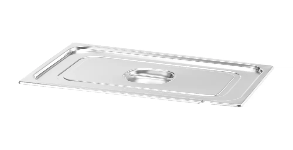 Lid for GN containers with spoon recess, HENDI, Profi Line, GN 1/1, 530x325mm