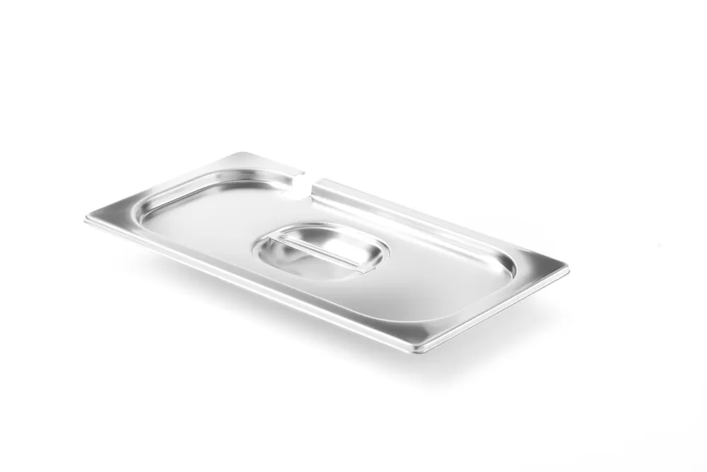Vis Lid for GN containers with spoon recess, HENDI, Profi Line, GN 1/4, 265x162mm, bilde 2