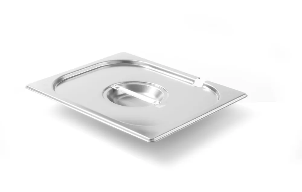 Lid for GN containers with ladle recess, HENDI, Kitchen Line, GN 1/2, 265x325mm