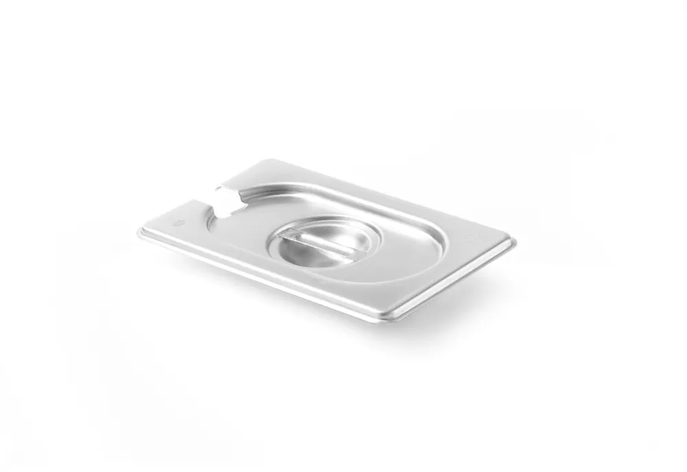 Lid for GN containers with ladle recess, HENDI, Kitchen Line, GN 1/9, 176x108mm