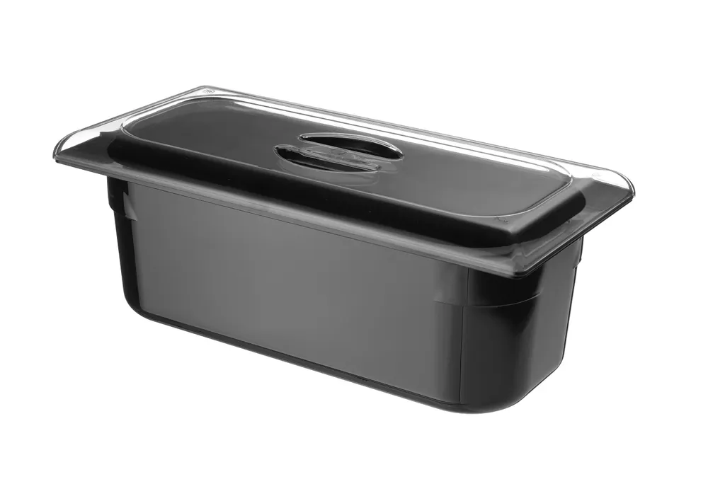 Vis Polycarbonate ice cream container, HENDI, 5L, Black, 360x165x(H)120mm, bilde 2
