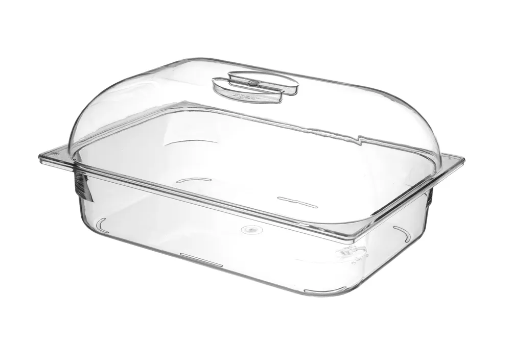 Vis Polycarbonate ice cream container, HENDI, 5L, Transparent, 360x250x(H)80mm, bilde 2