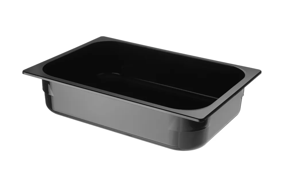 Polycarbonate ice cream container, HENDI, 5L, Black, 360x250x(H)80mm