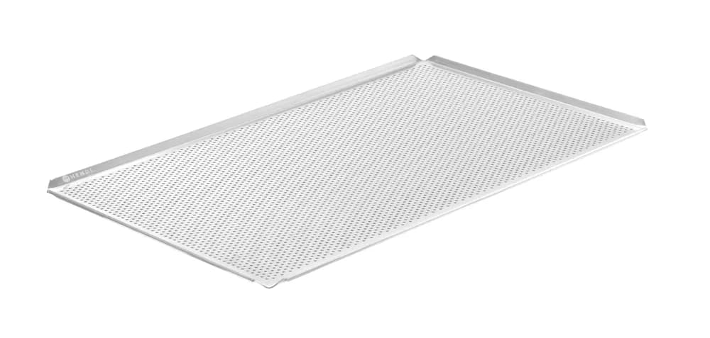 Tray, perforated, 4 rims, HENDI, Silver, 600x400x(H)10mm, Rectangular