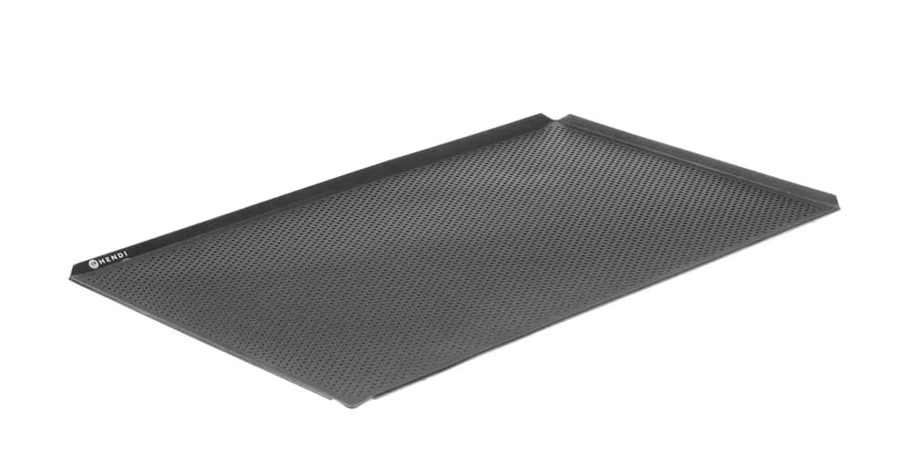Vis Tray, perforated, non-stick, 4 rims, HENDI, Black, 600x400x(H)10mm, Rectangular, bilde 3