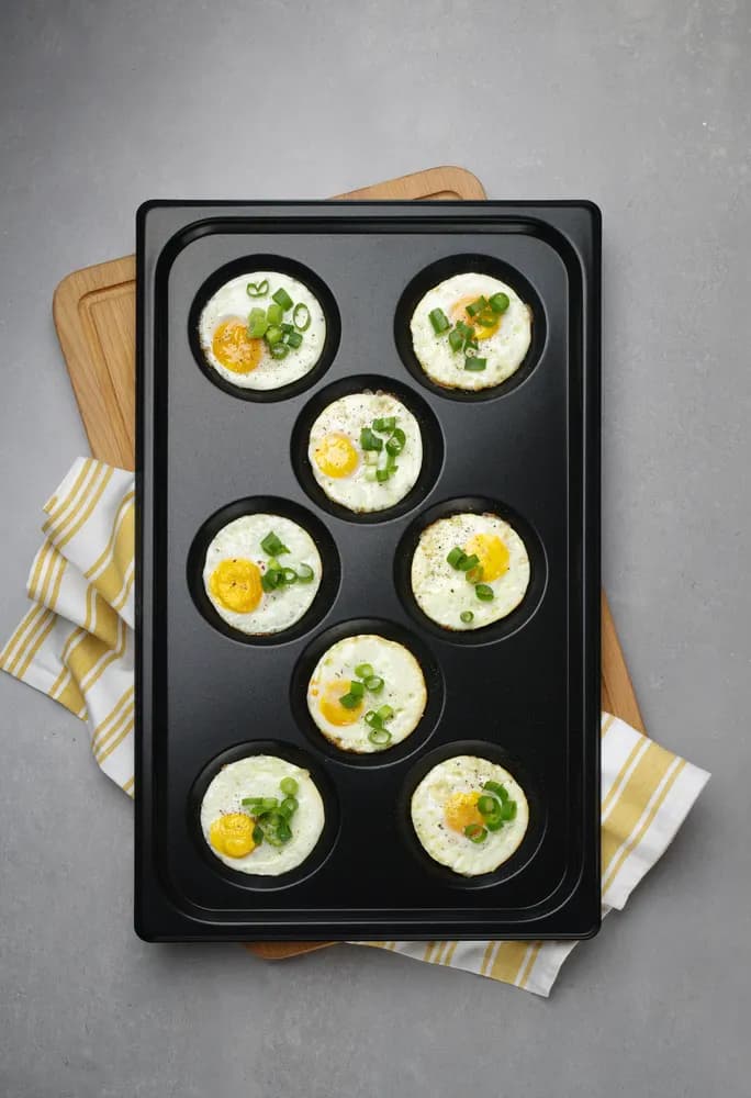 Vis Tray with non-stick coating CONVECTOMAT EGGPLATE, HENDI, GN 1/1, Black, 530x325x(H)26mm, bilde 5