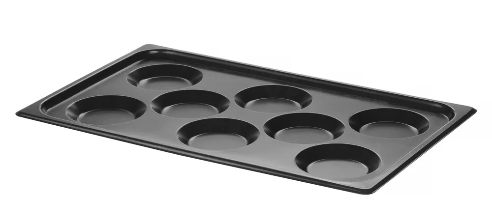 Tray with non-stick coating CONVECTOMAT EGGPLATE, HENDI, GN 1/1, Black, 530x325x(H)26mm