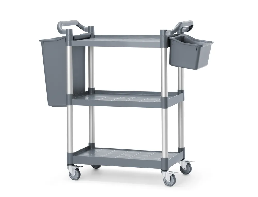 Vis 3-hyllers servicevogn av polypropylen, liten, AmerBox, 800x420x(H)945mm fra Hendi bv, bilde 4