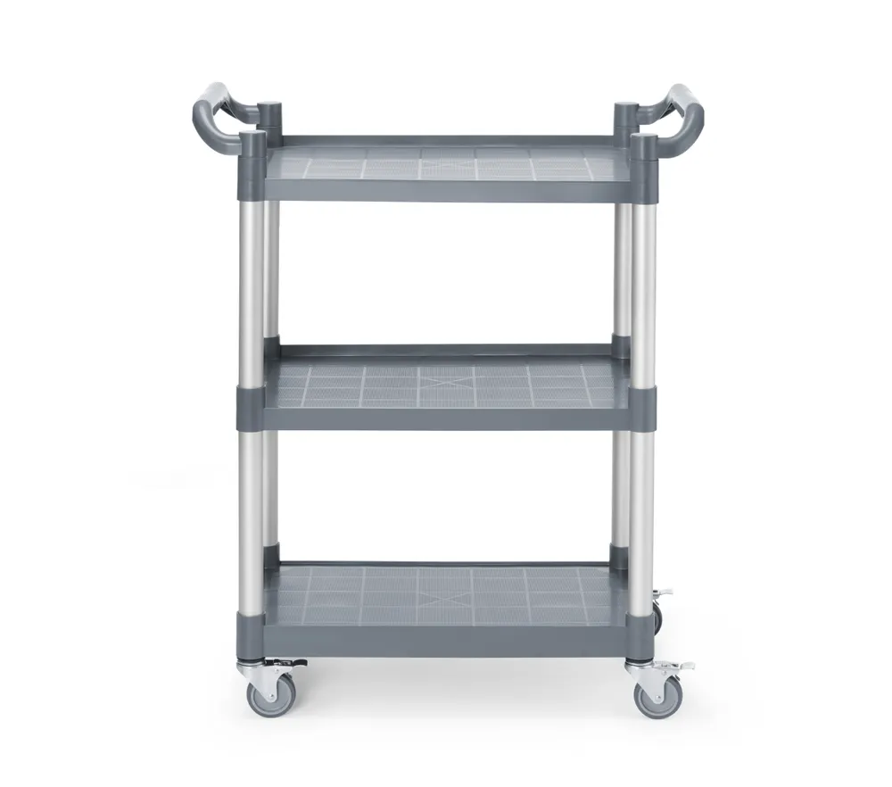 3-hyllers servicevogn av polypropylen, liten, AmerBox, 800x420x(H)945mm fra Hendi bv