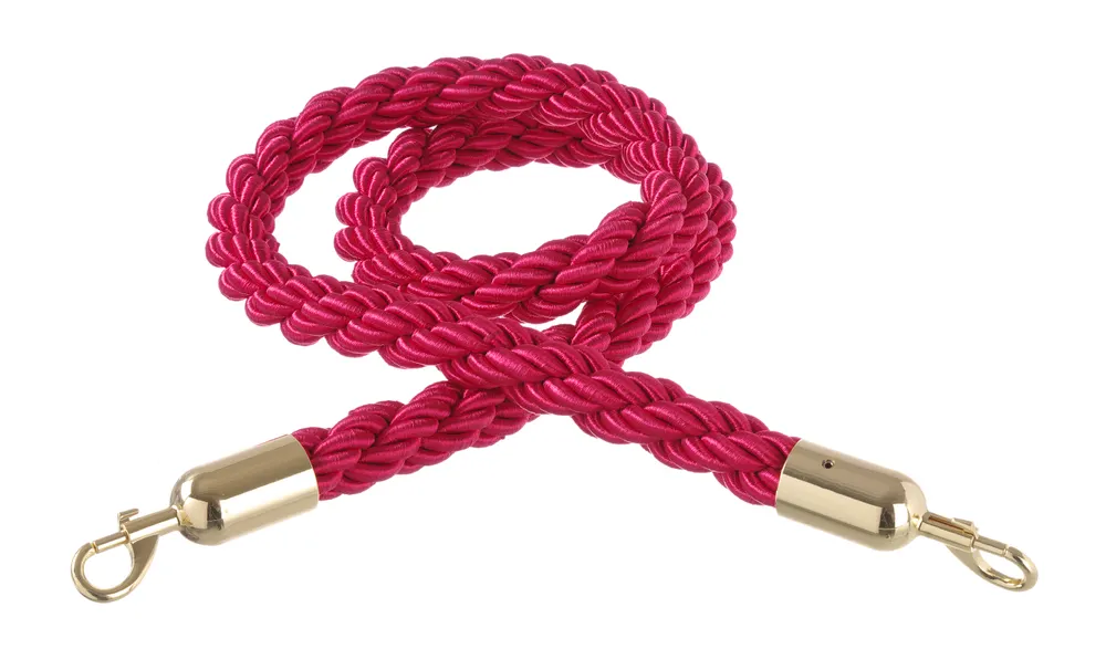 Vis Barrier ropes, HENDI, red with polished hook, Red, (L)1500mm, bilde 2